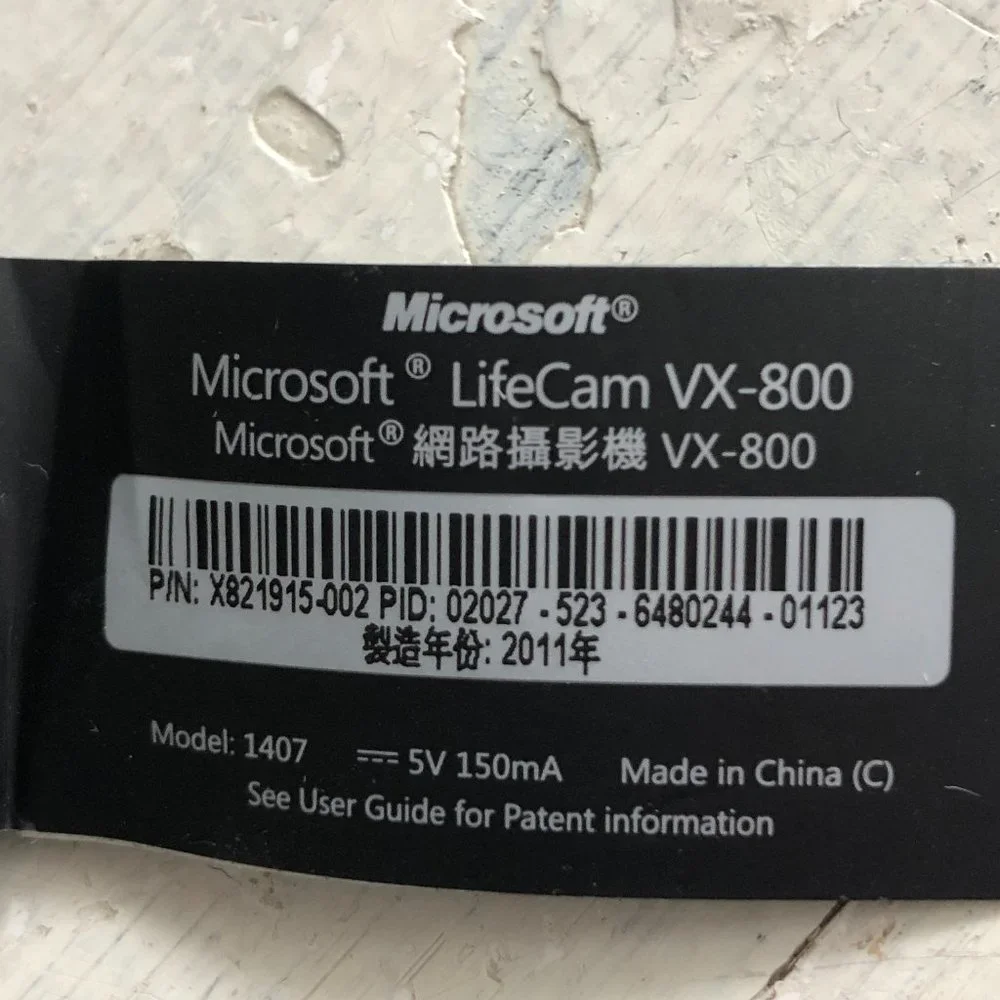 Microsoft LifeCam VX-800 Adjustable Webcam + Microphone